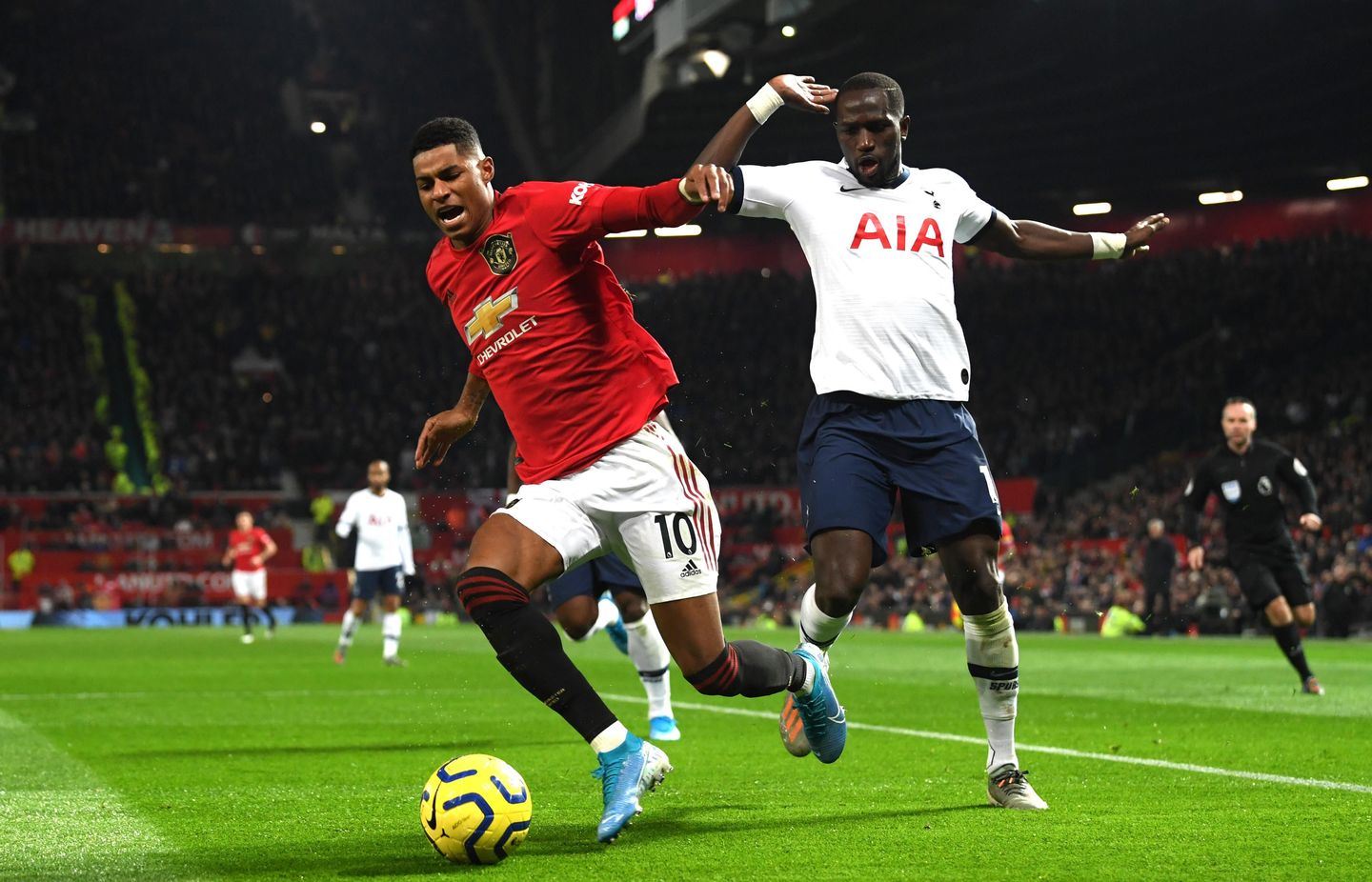 Marcus Rashford, Man Utd, and Moussa Sissoko, Spurs