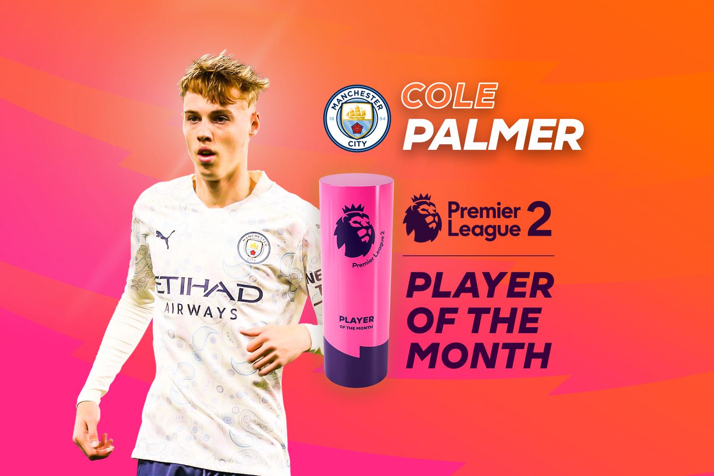 PL2 Player of the Month winner: Man City's Cole Palmer