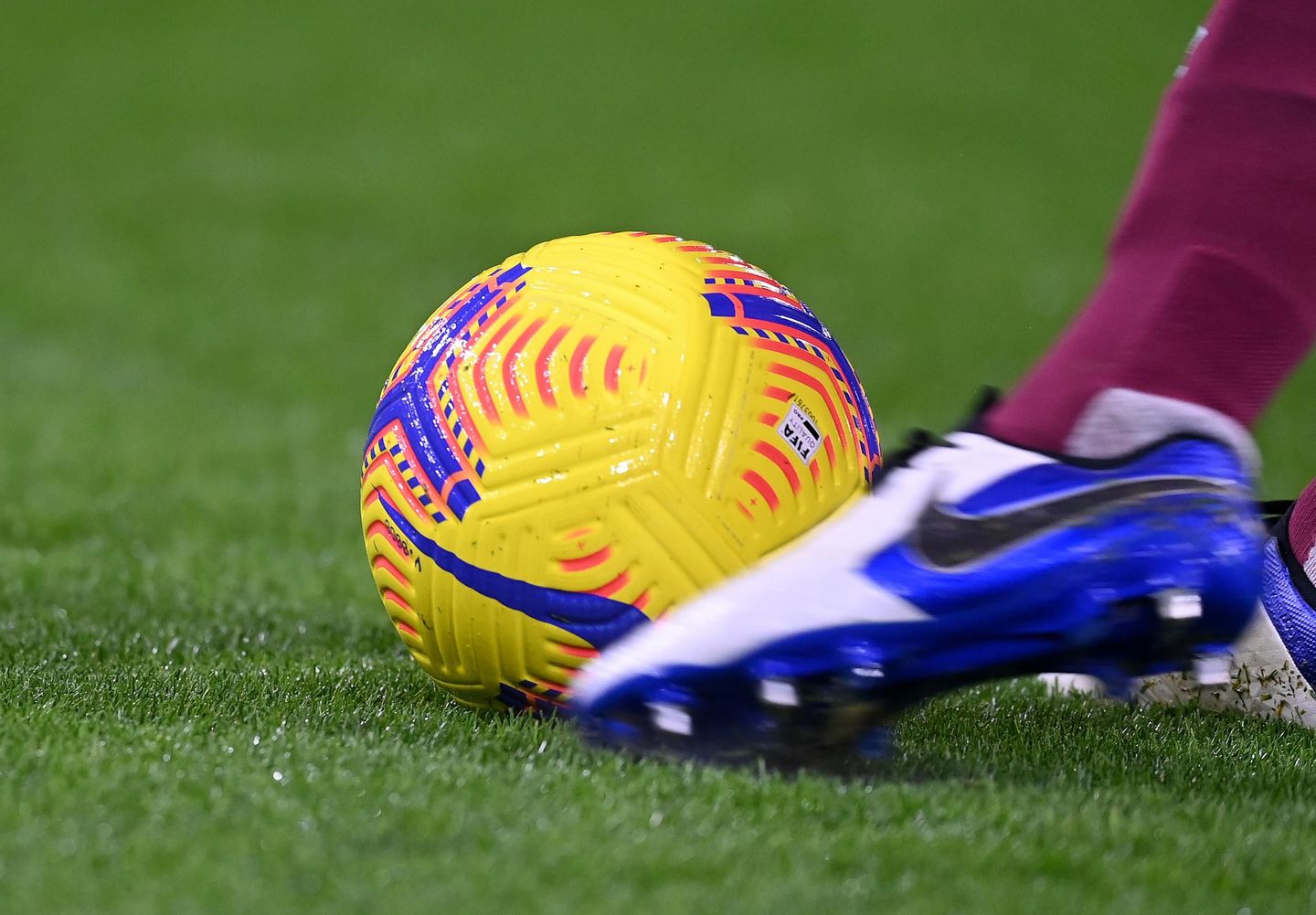 NIke ball being kicked