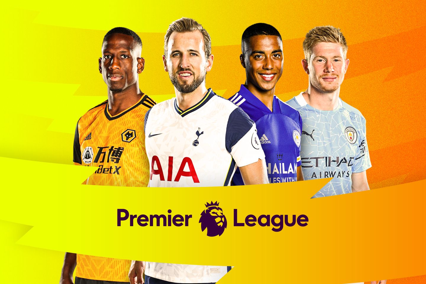 A graphic showing Willy Boly, Harry Kane, Youri Tielemans and Kevin De Bruyne
