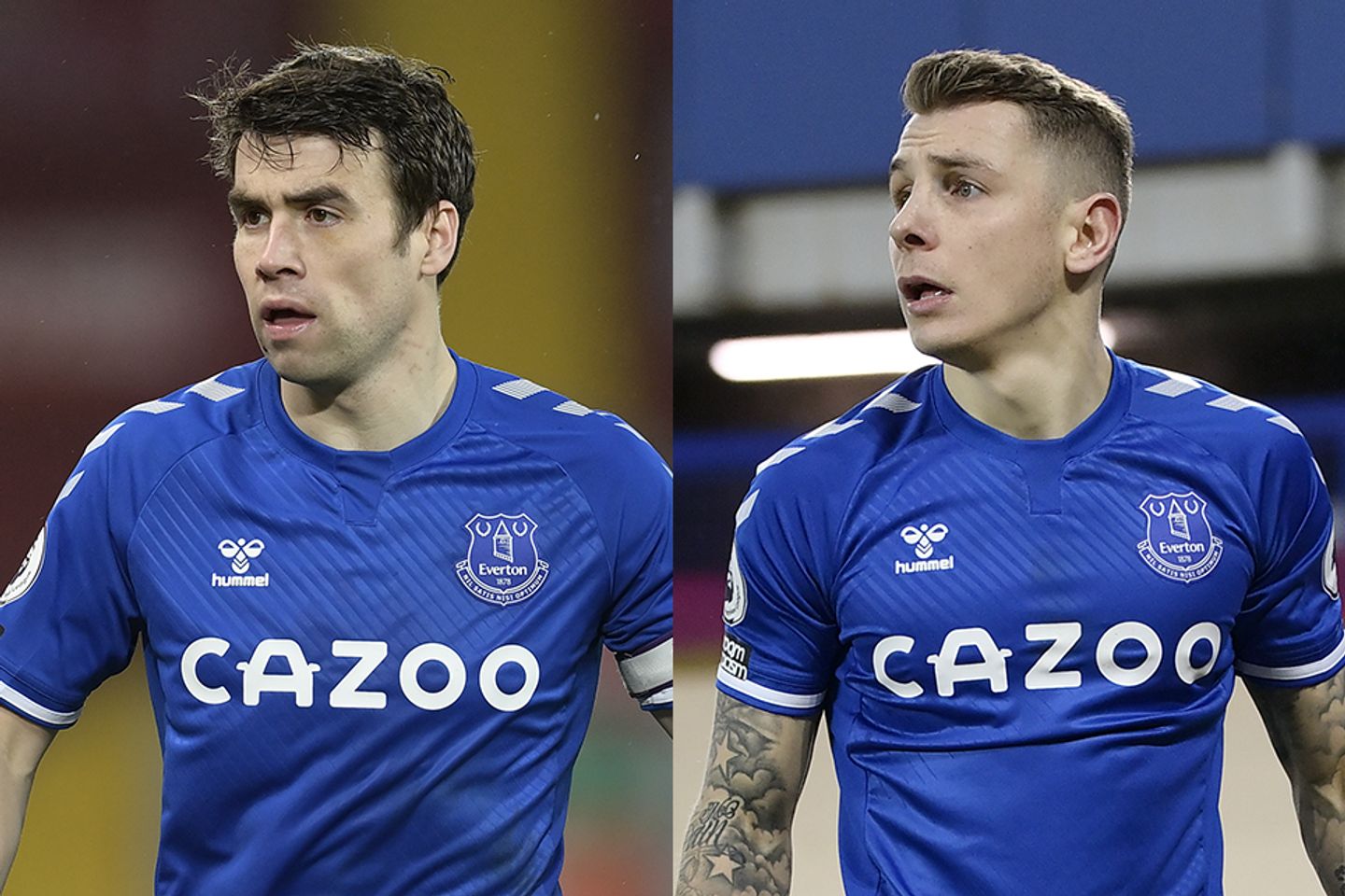 Seamus Coleman and Lucas Digne
