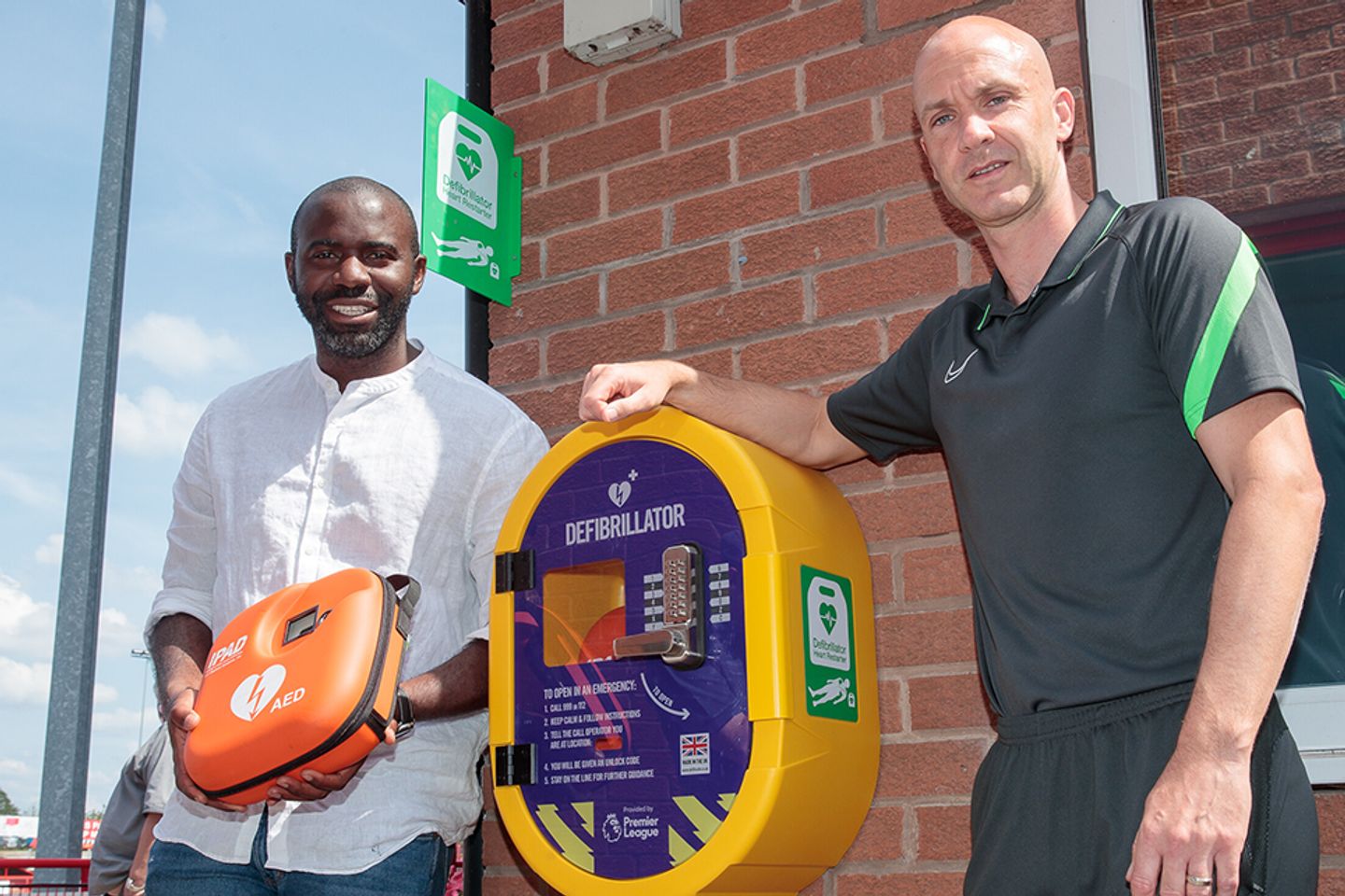 PL Defibrillator Fund installation, Fabrice Muamba, Anthony Taylor v1