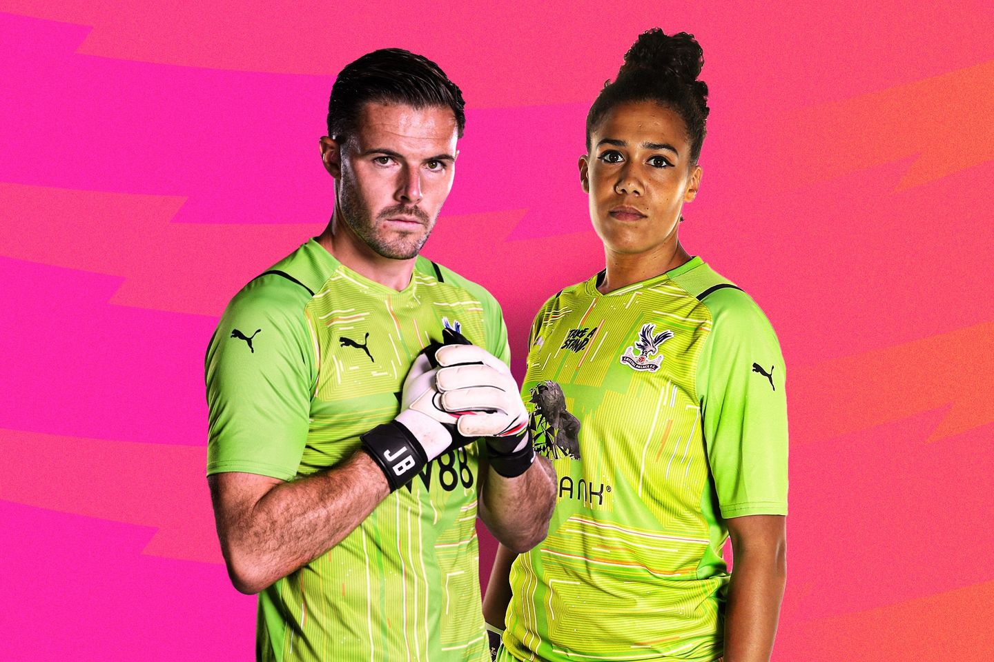 Jack Butland, Chloe Morgan, Crystal Palace, Rainbow Laces