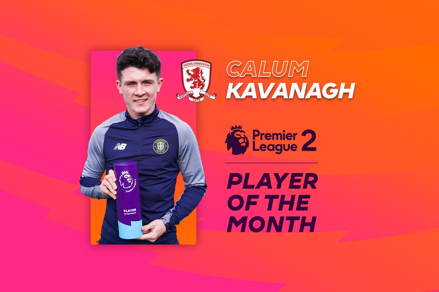 PL2 Player of the Month winner Calum Kavanagh