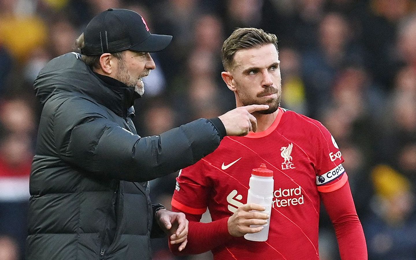 Jurgen Klopp and Jordan Henderson, Liverpool