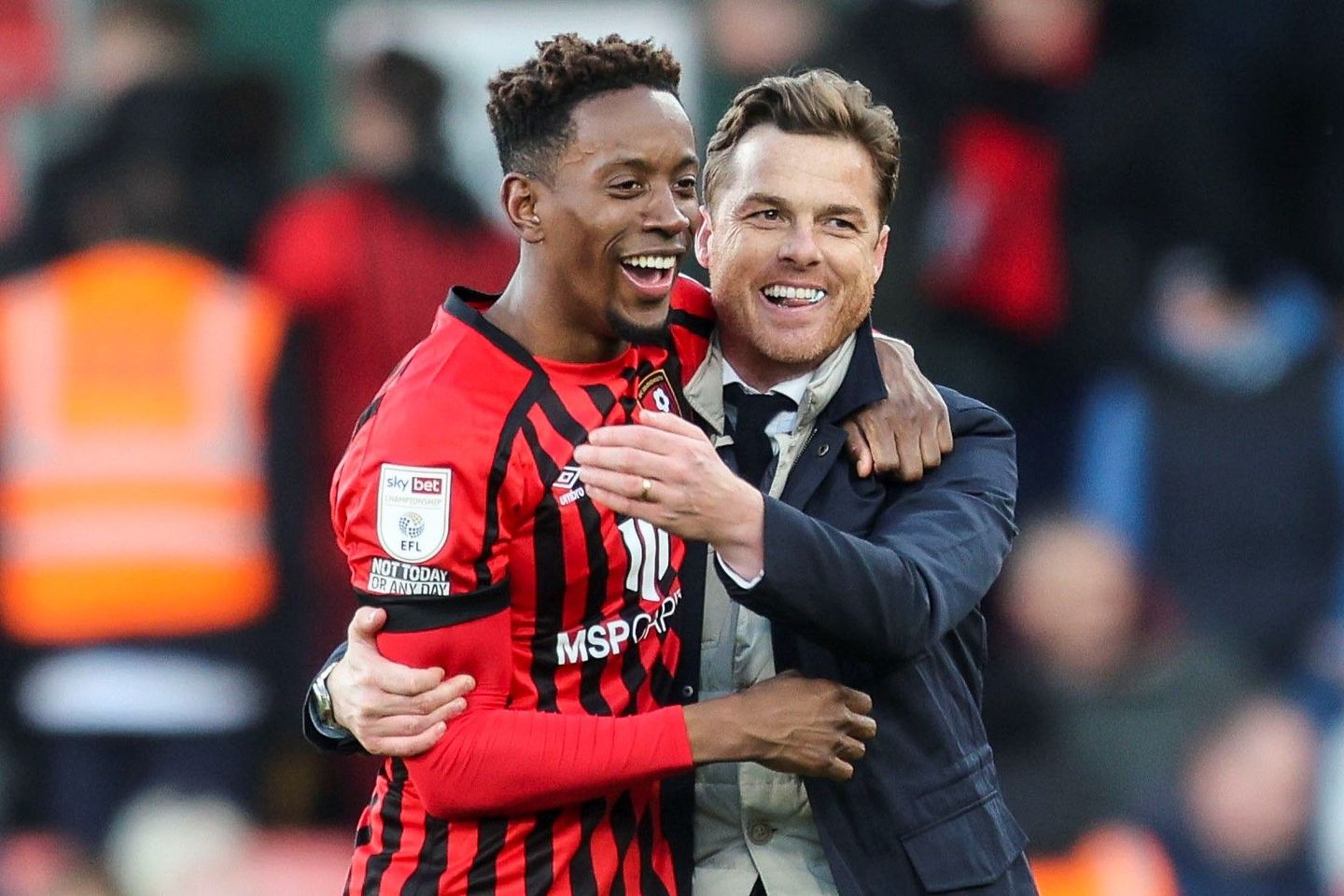 Scott Parker and Jamal Lowe, AFC Bournemouth