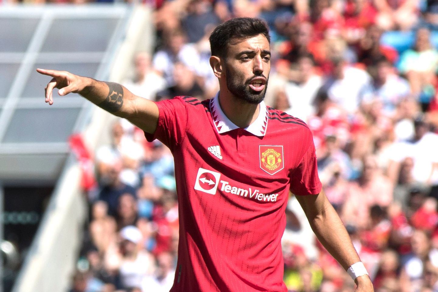 Bruno Fernandes bahagia di Manchester United