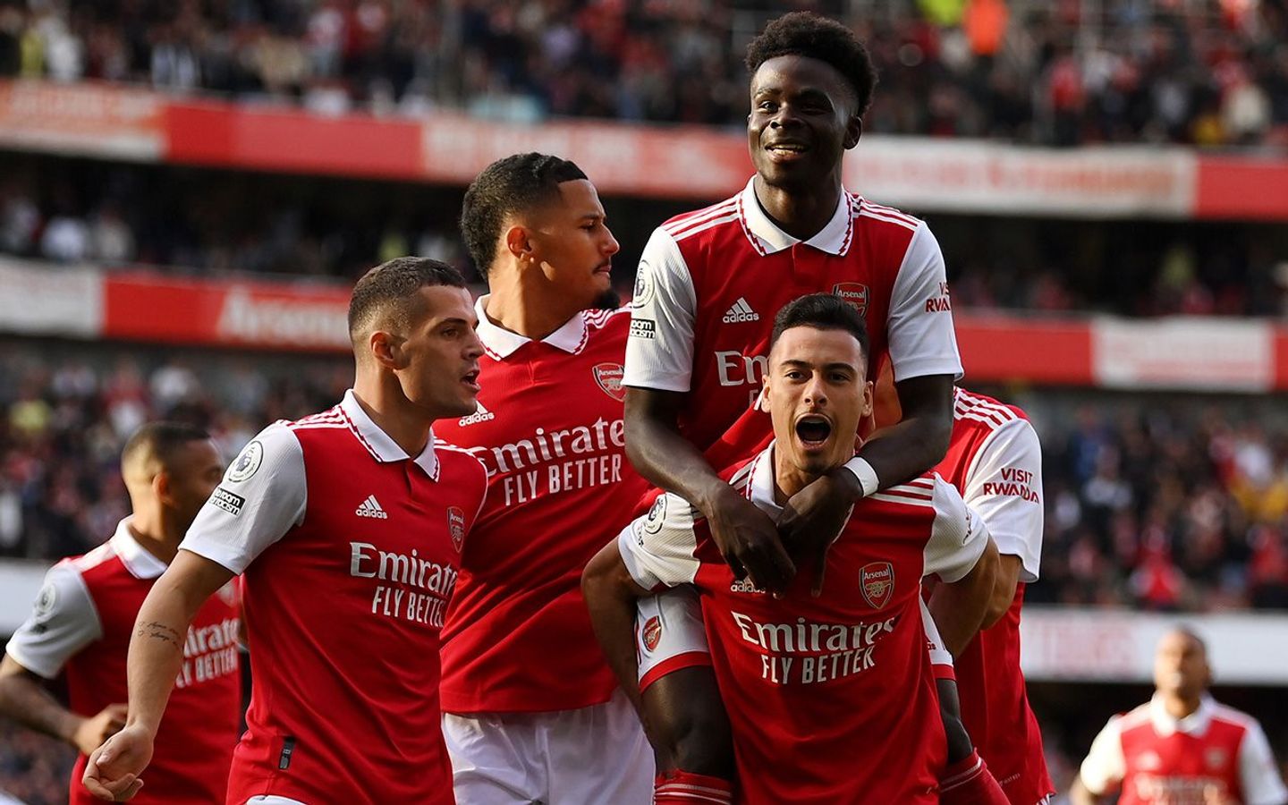 Gabriel Martinelli and Bukayo Saka, Arsenal