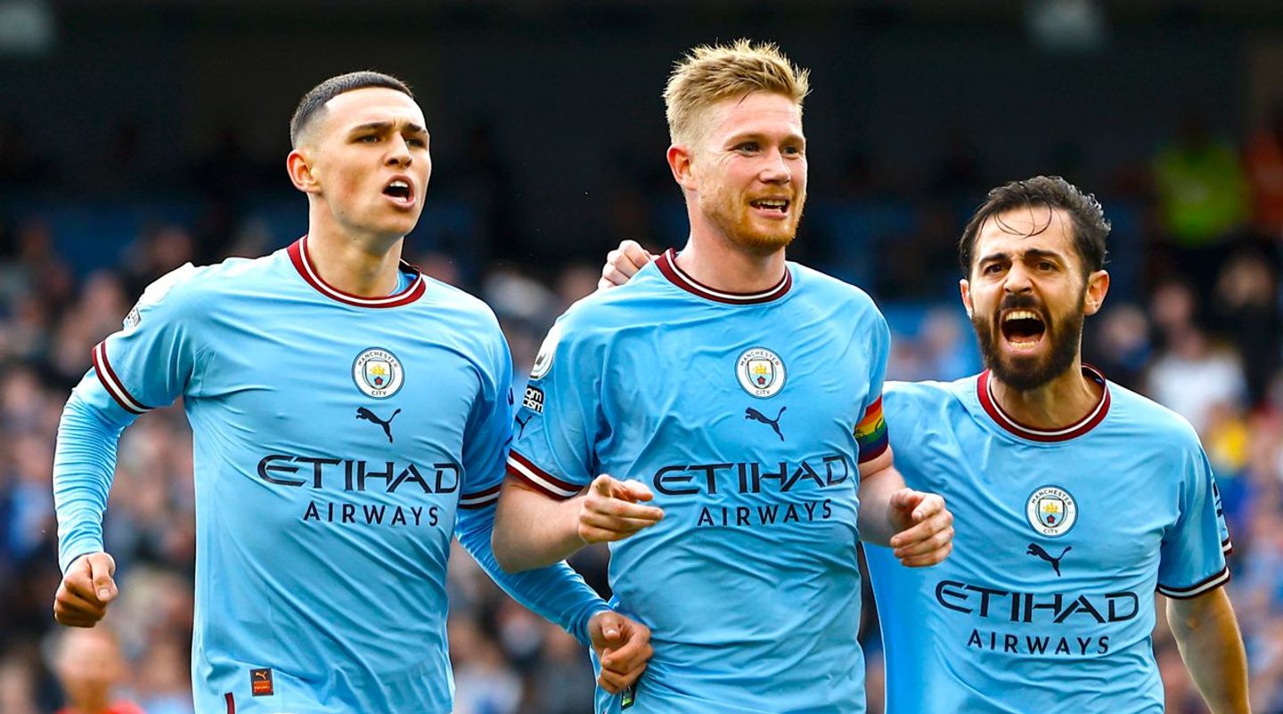 Foden, De Bruyne, Silva, Man City