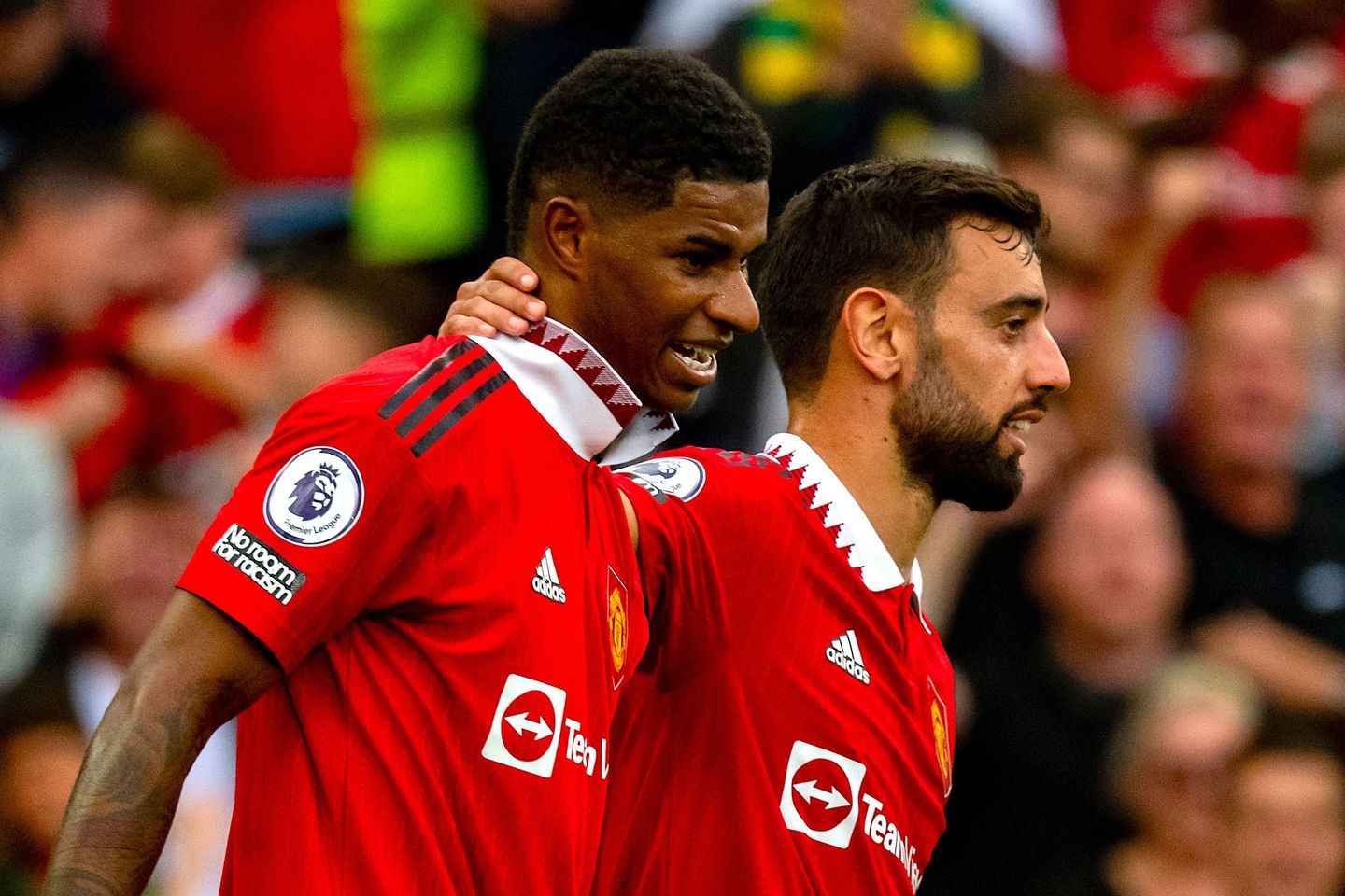 Rashford and Fernandes, Man Utd