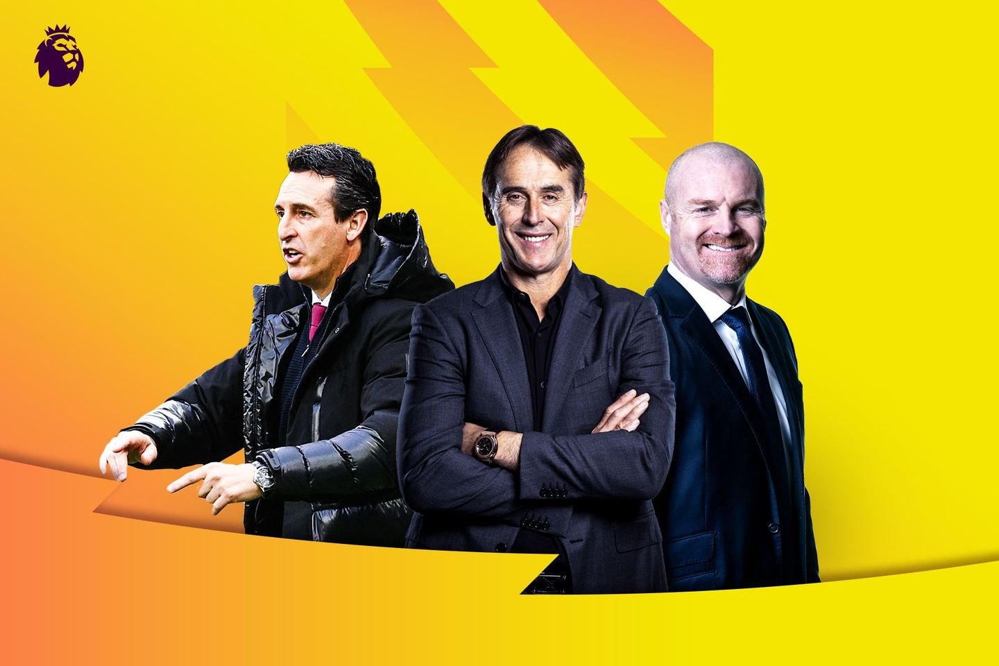 Manager composite Emery Lopetegui and Emery