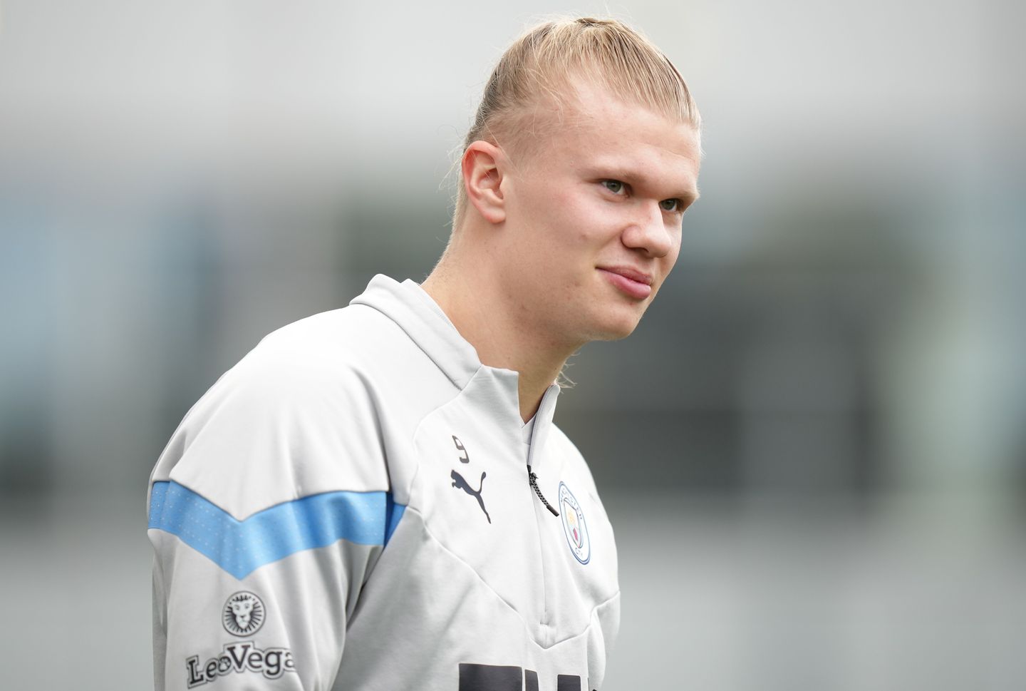 Haaland in training
