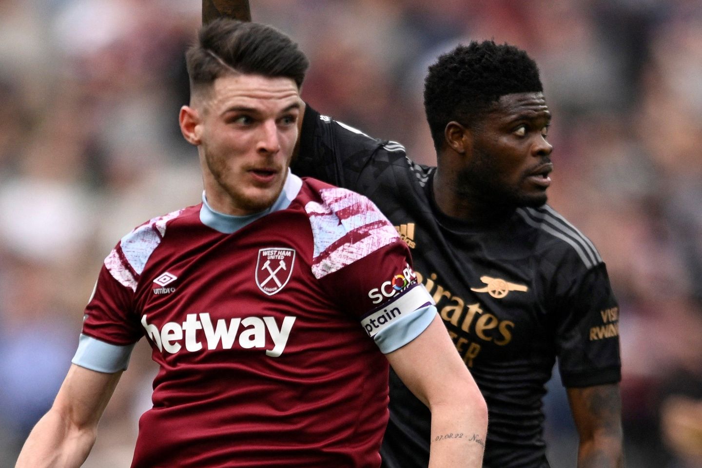 Declan Rice v Thomas Partey