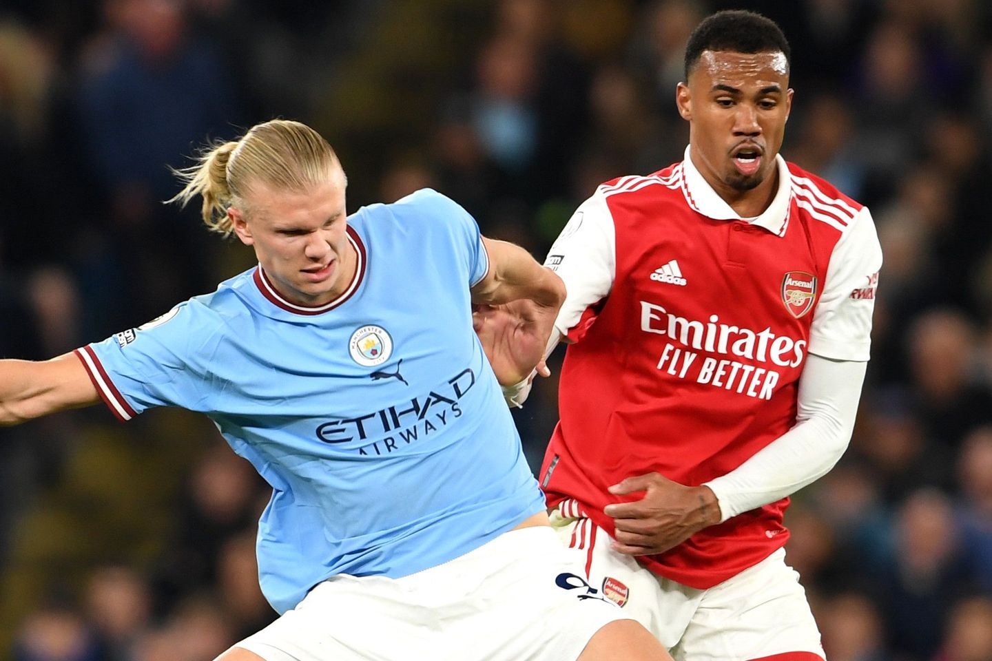 Erling Haaland v Gabriel