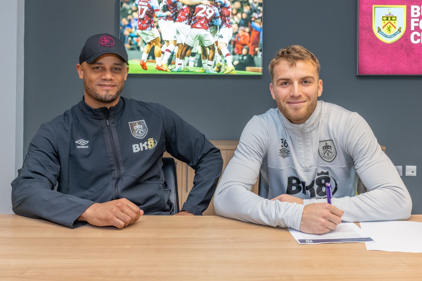 Jordan Beyer and Vincent Kompany