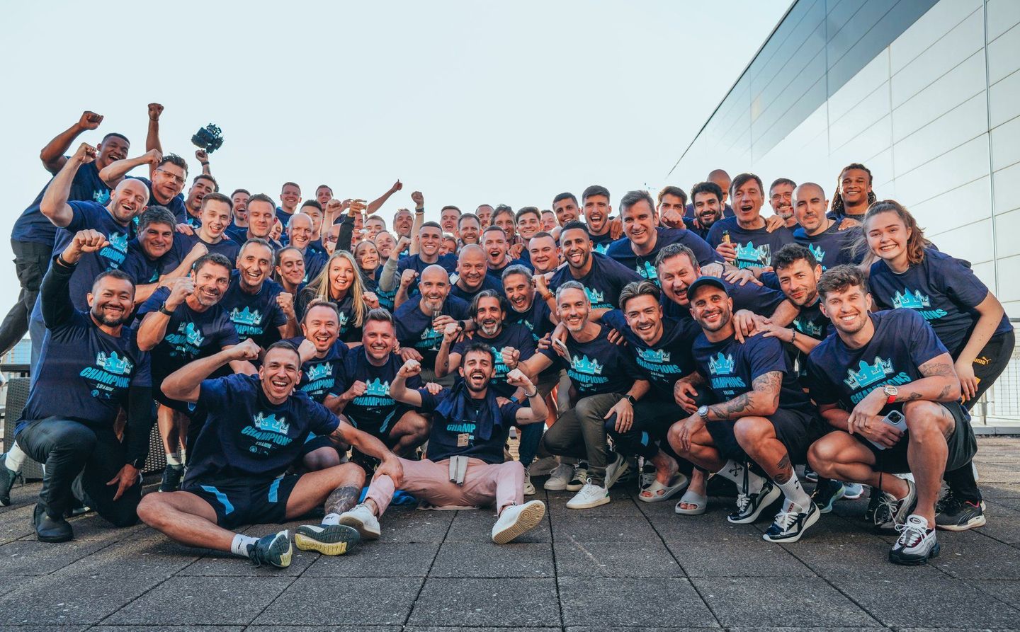 Man City celebrate their 202223 title