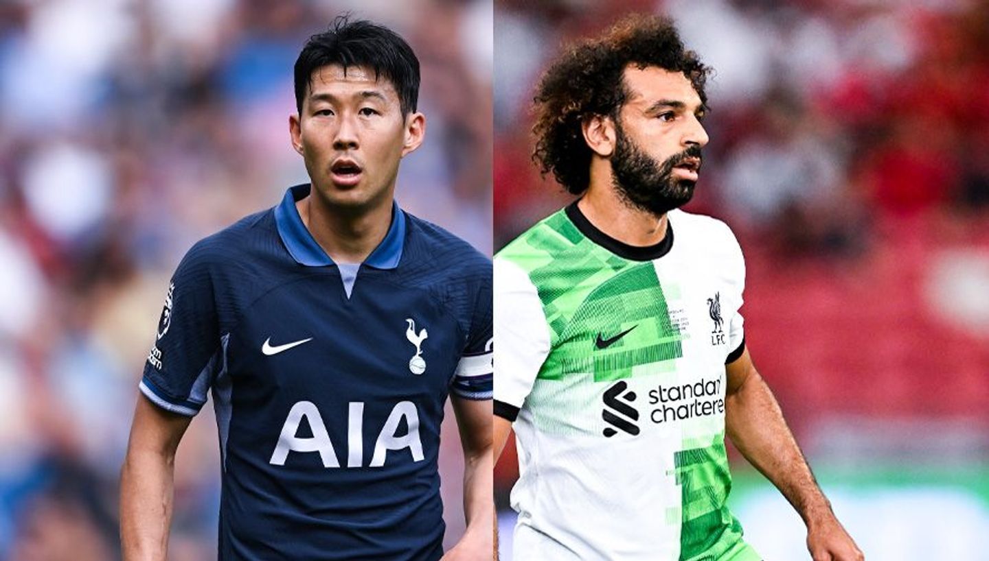 Son Heung-min and Mohamed Salah