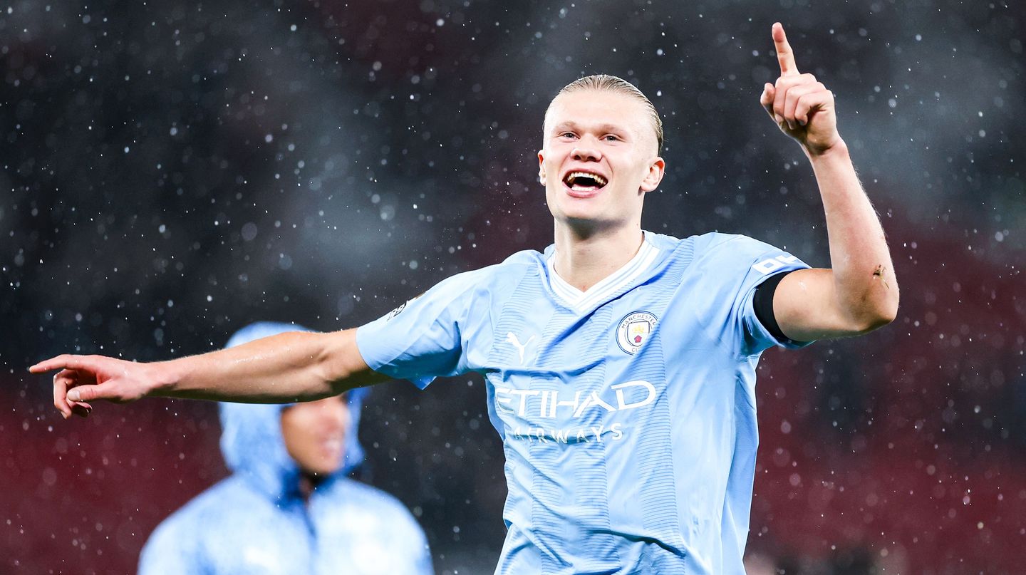 Erling Haaland 50 goals piece