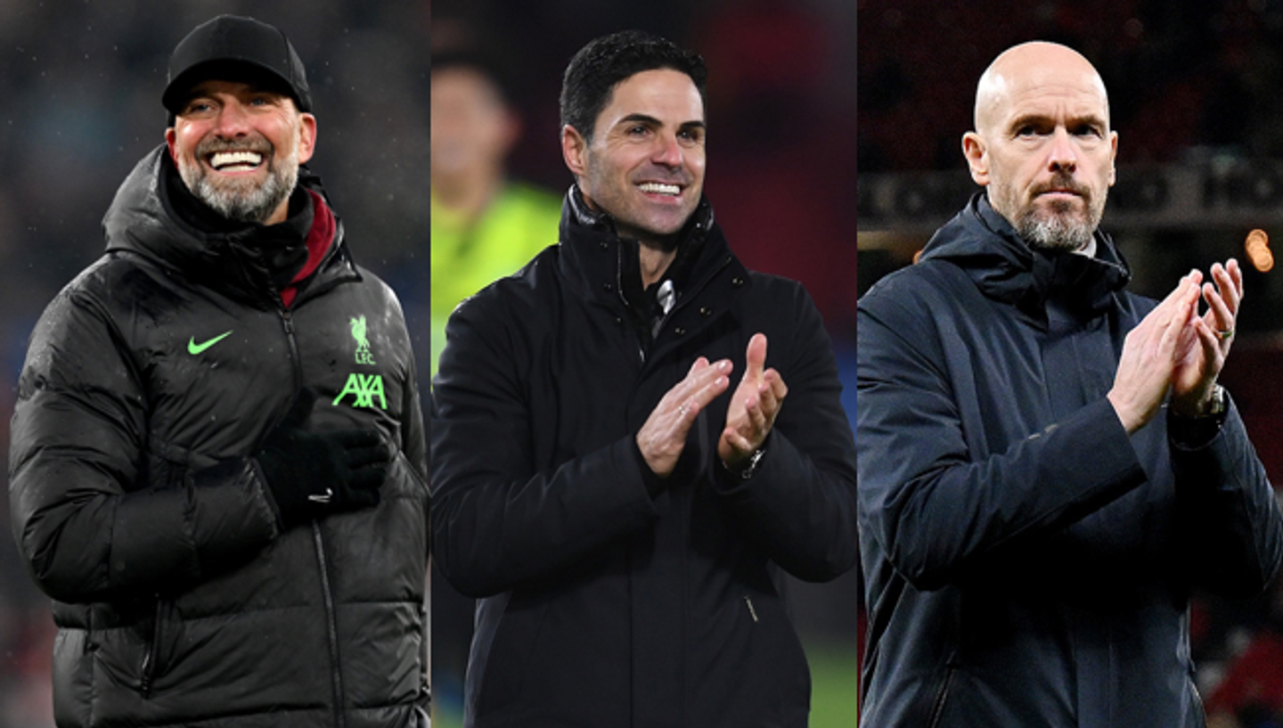 Klopp, Arteta, Ten Hag