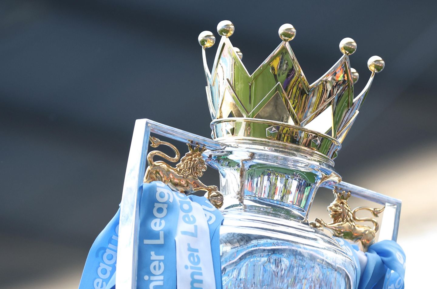 Premier League Trophy May 2023 no people