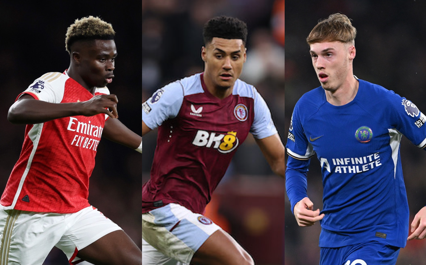 Saka, Watkins, Palmer