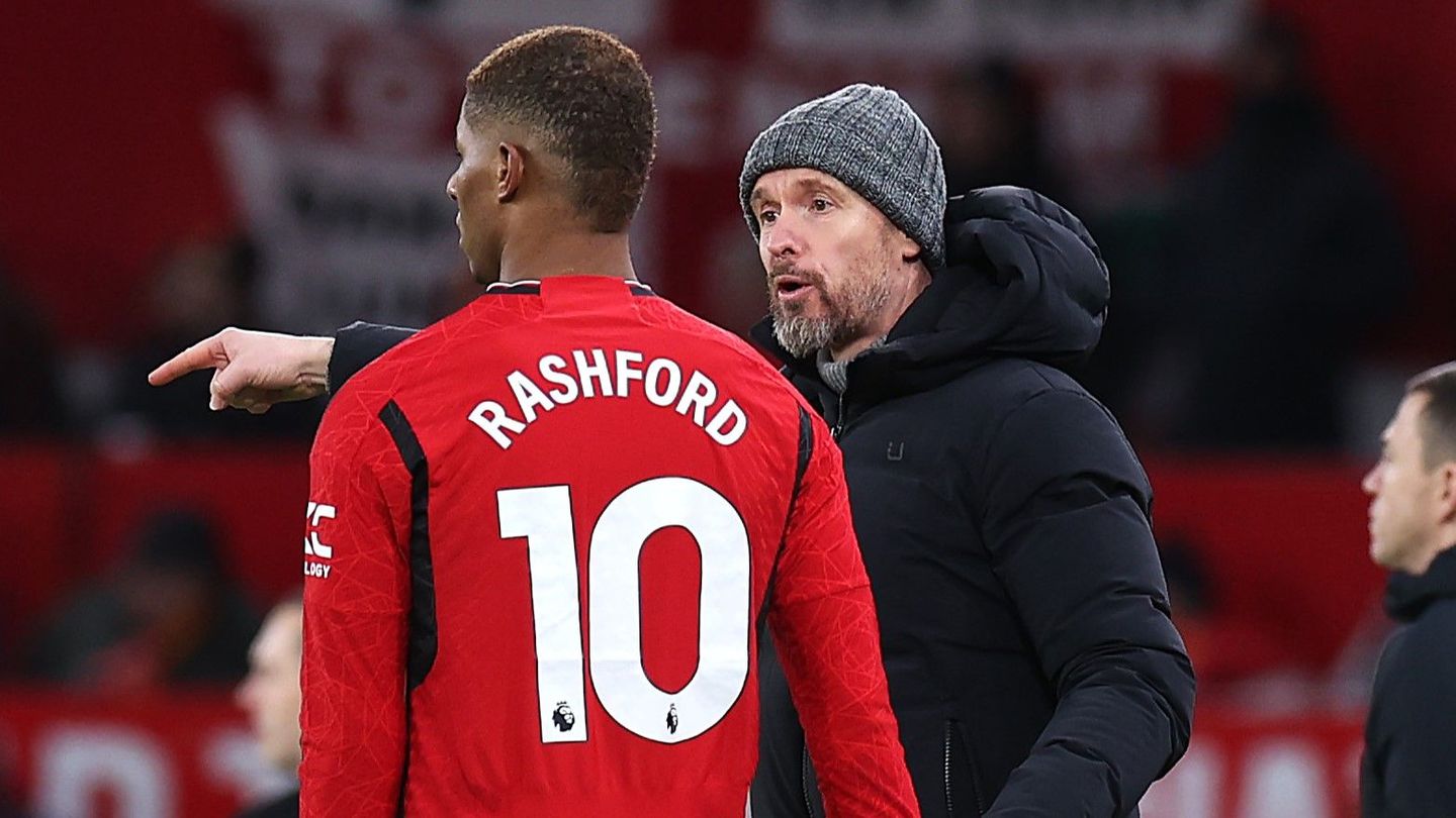 Ten Hag, Rashford, Man Utd