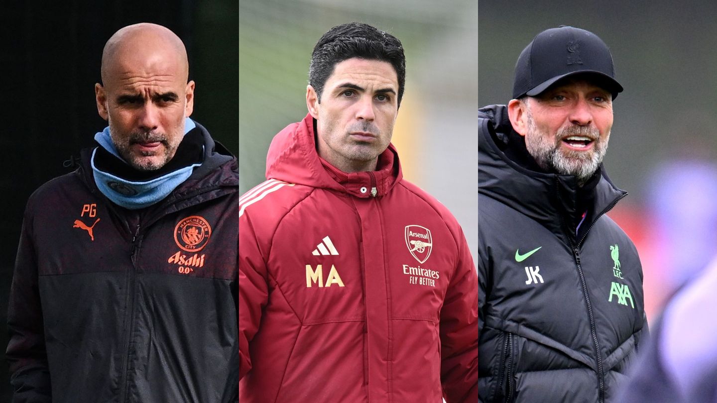 Guardiola, Arteta, Klopp