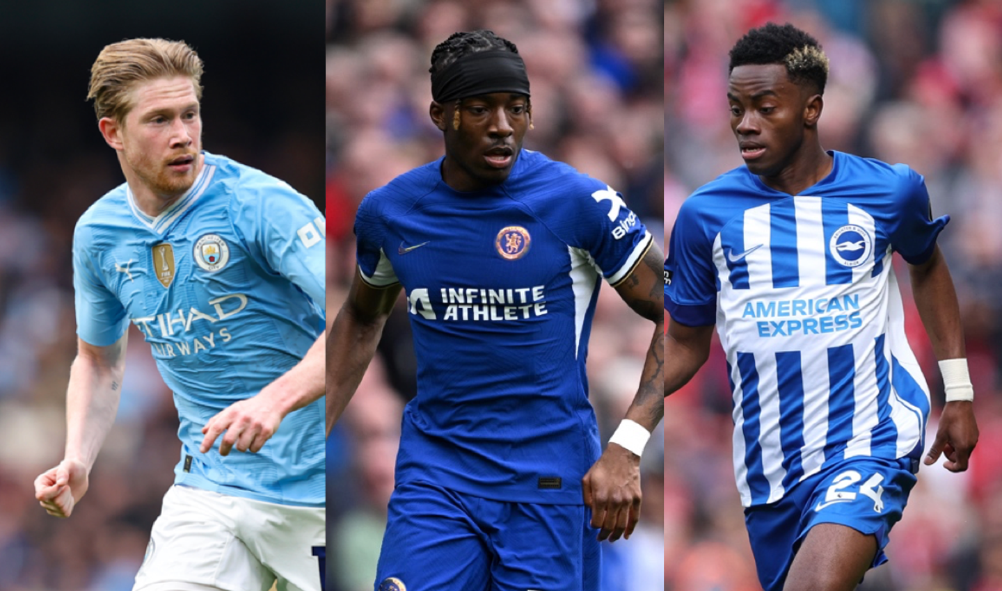 De Bruyne, Madueke, Adingra