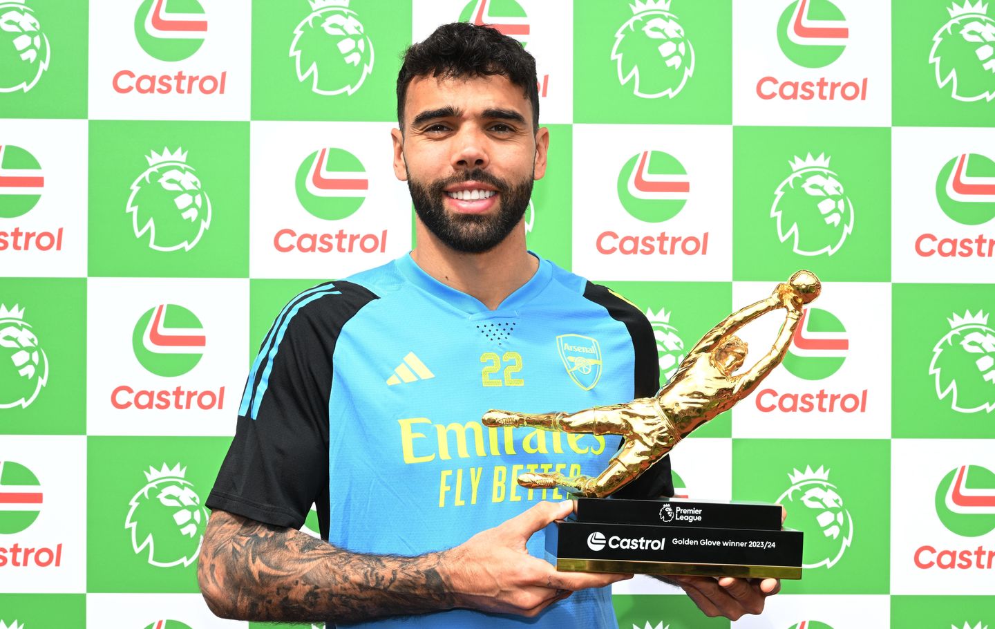 David Raya, Castrol Golden Glove winner, 2023/24