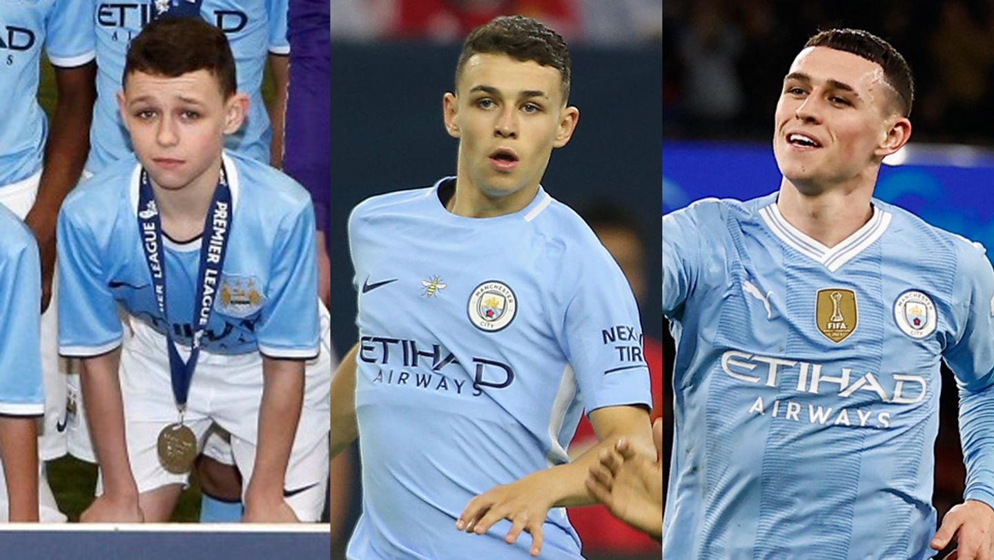 Phil Foden through the years