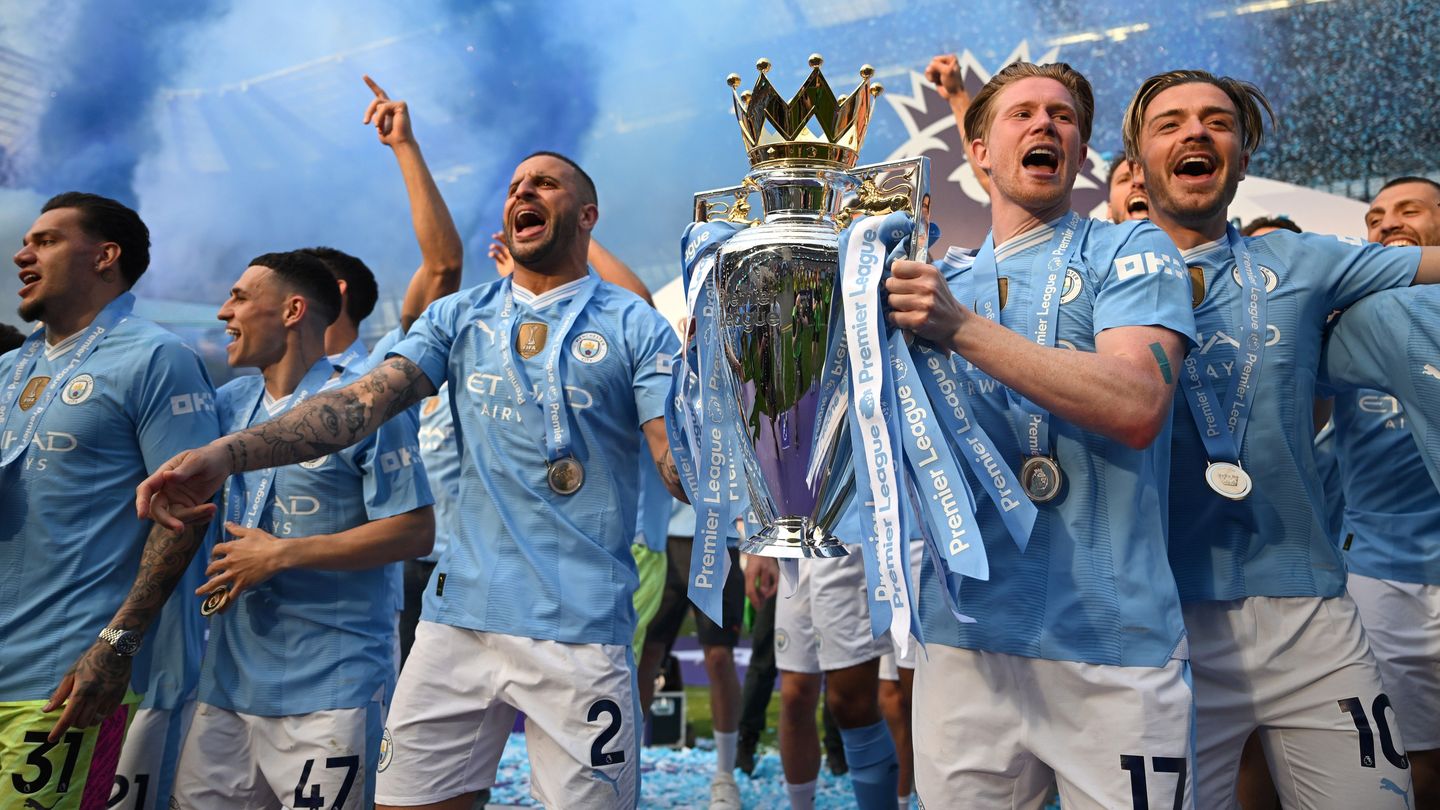 Man City title celebrations