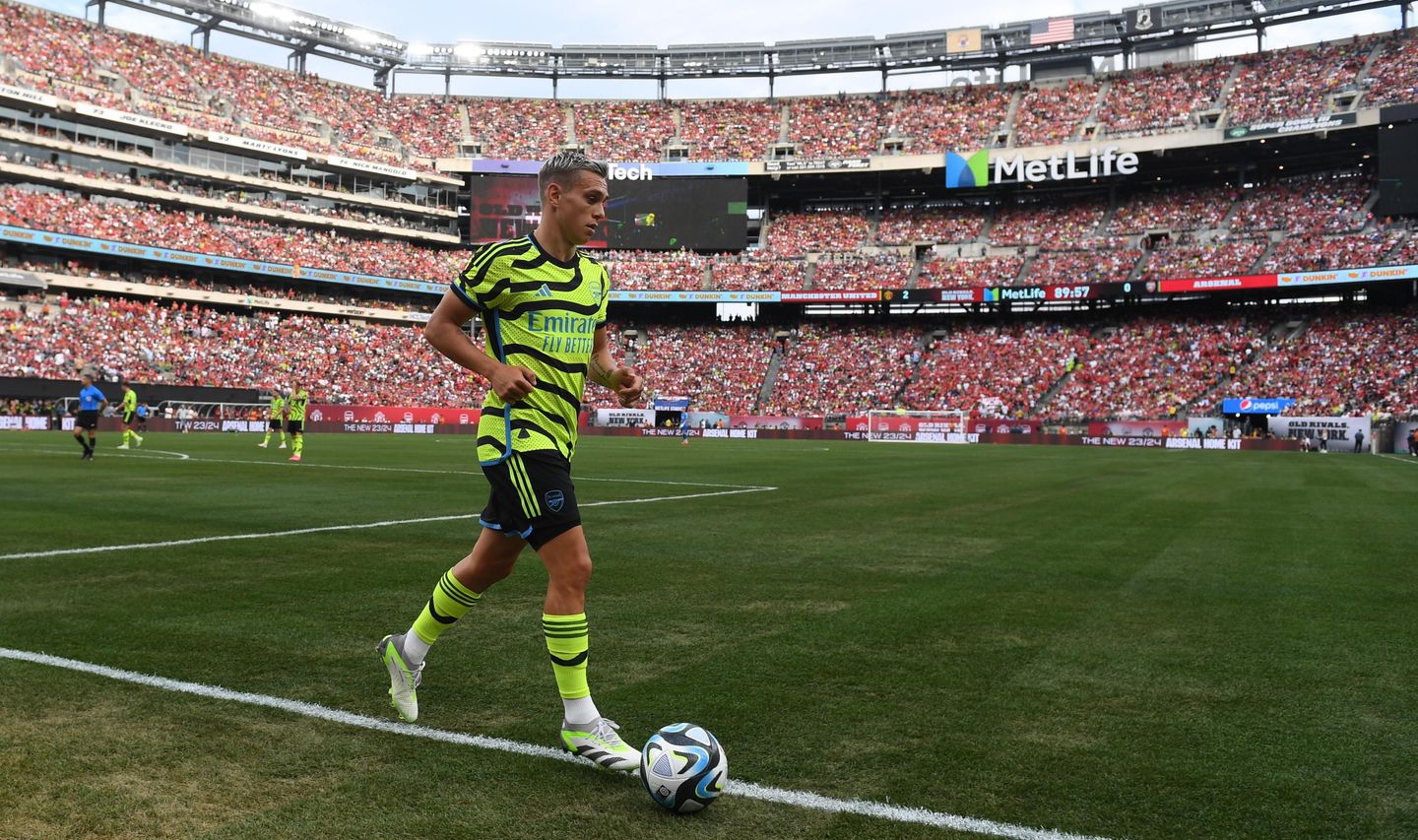 Leandro Trossard Arsenal Man Utd friendly in New York