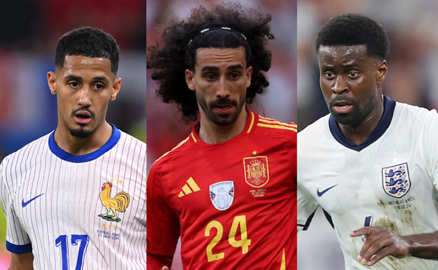 Saliba, Cucurella, Guehi