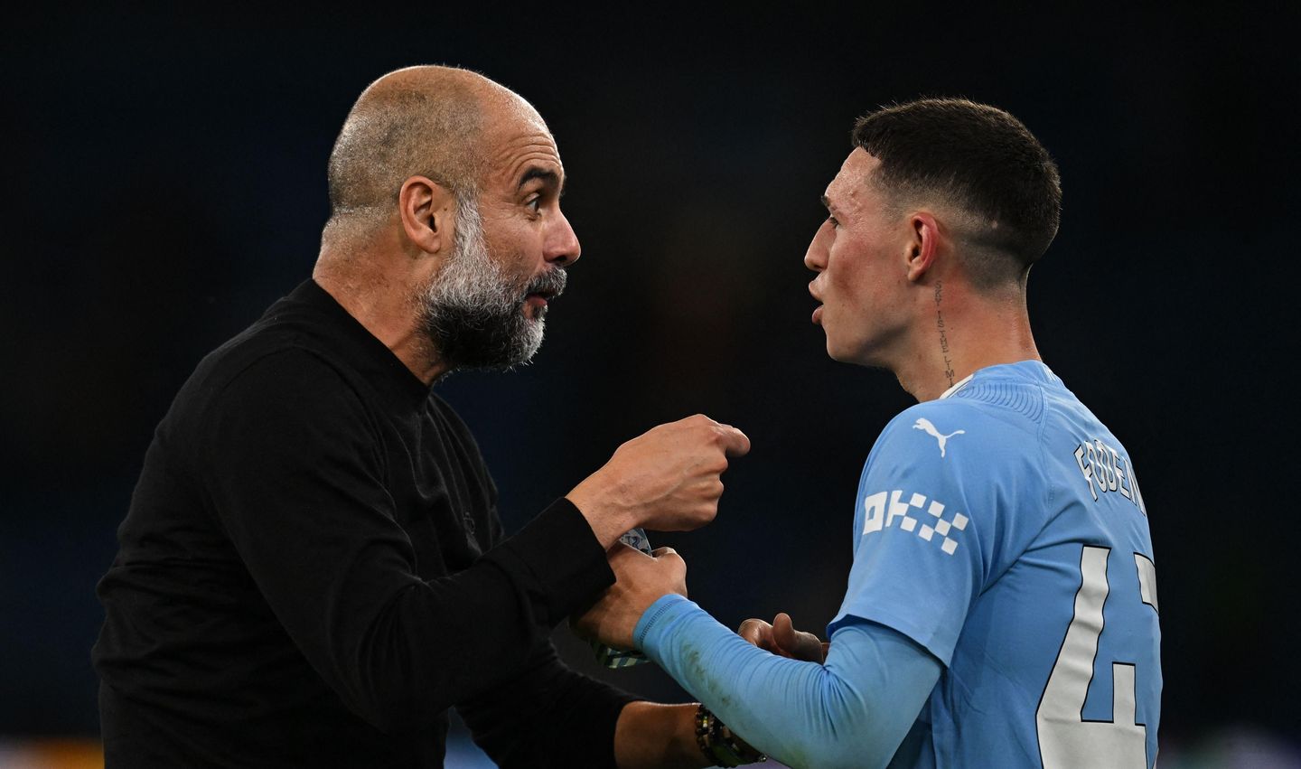 Guardiola, Foden, Man City