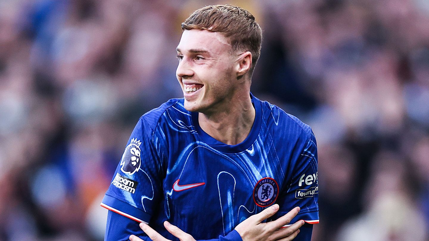 Cole Palmer v Newcastle celebration