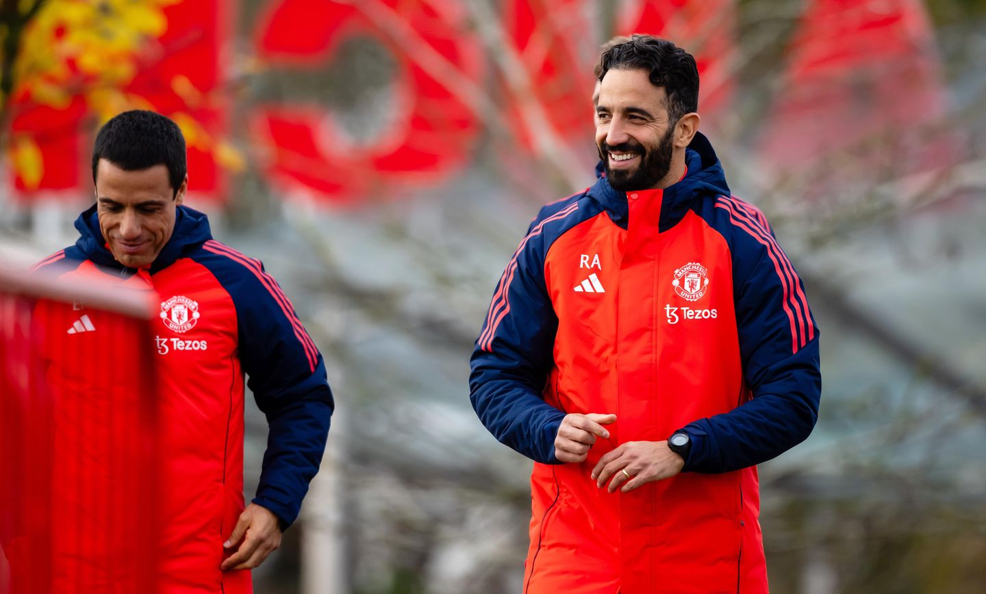 Amorim at United training