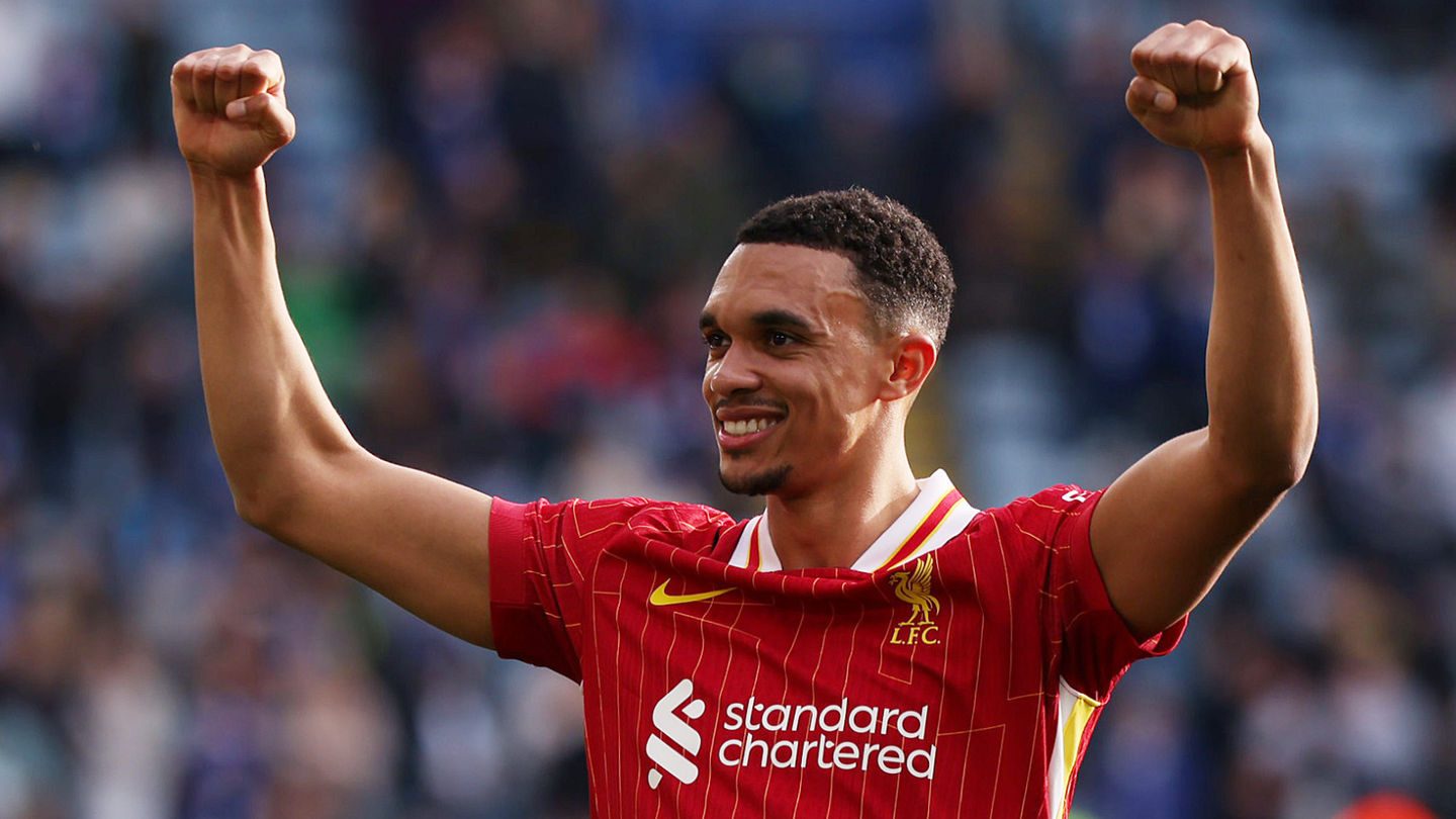 Trent Alexander-Arnold fists raised