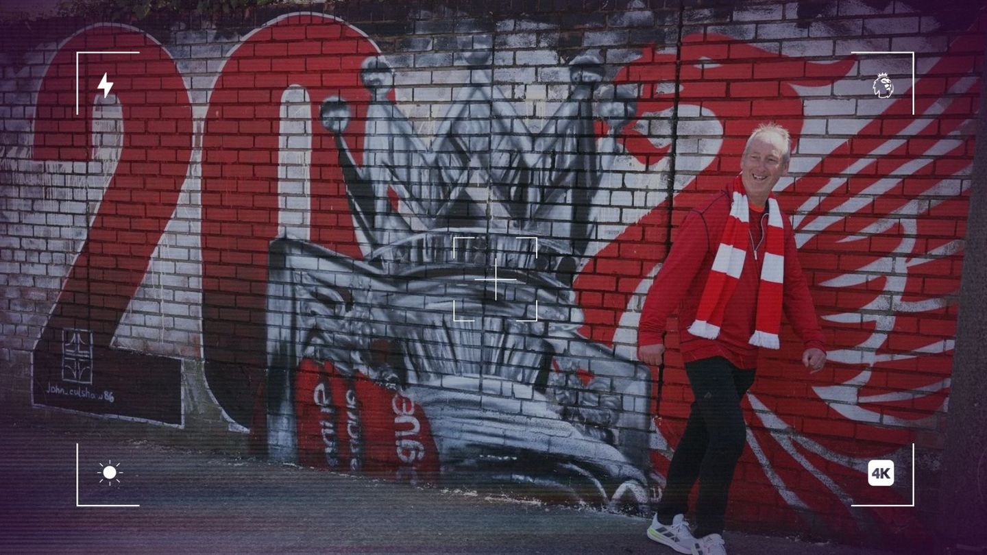 All smiles in front of a special mural by street artist John Culshaw