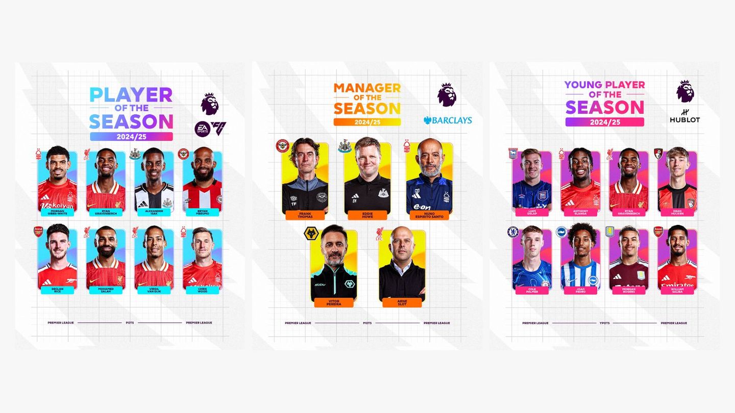 2024/25 season awards shortlists