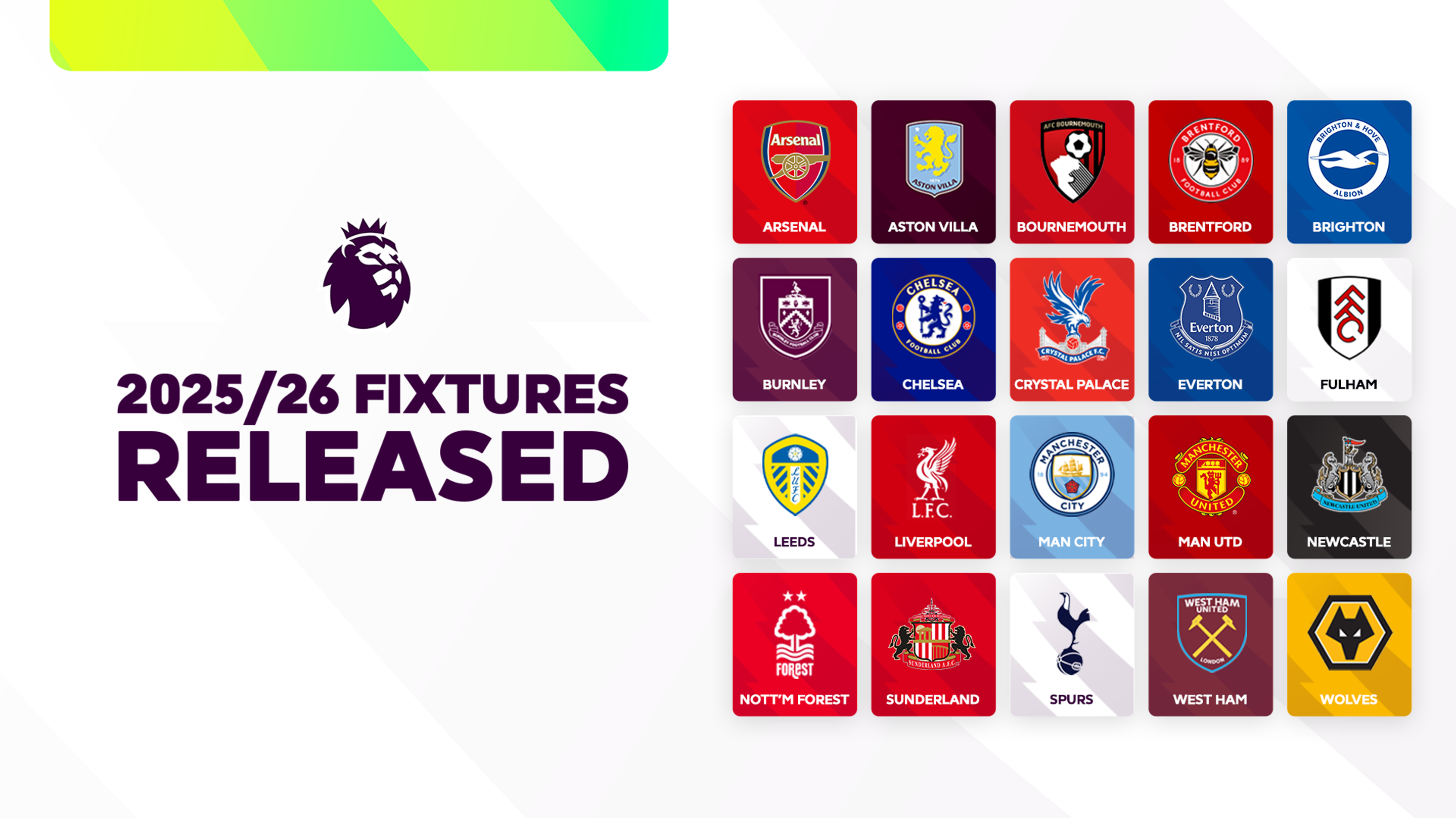 Premier League 2025/26 Fixtures