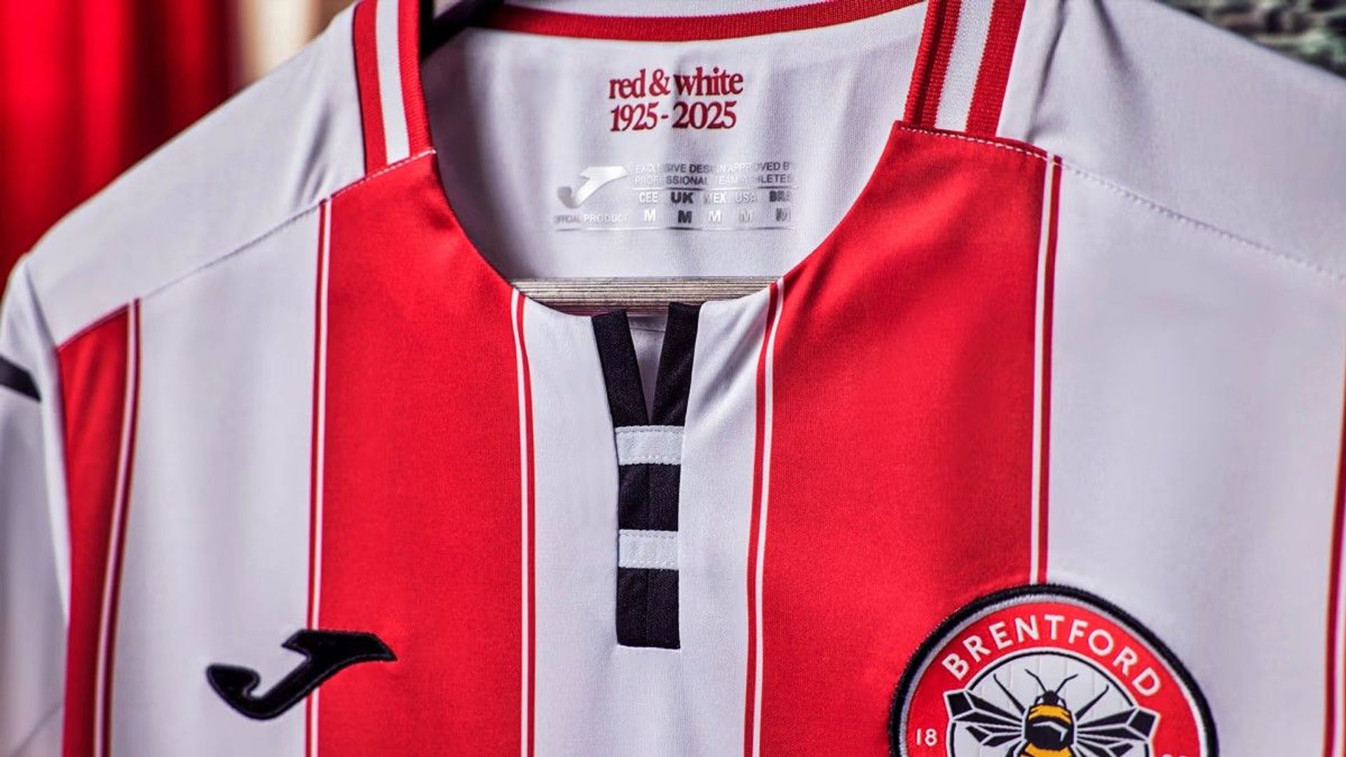 Brentford's 2025/26 home shirt