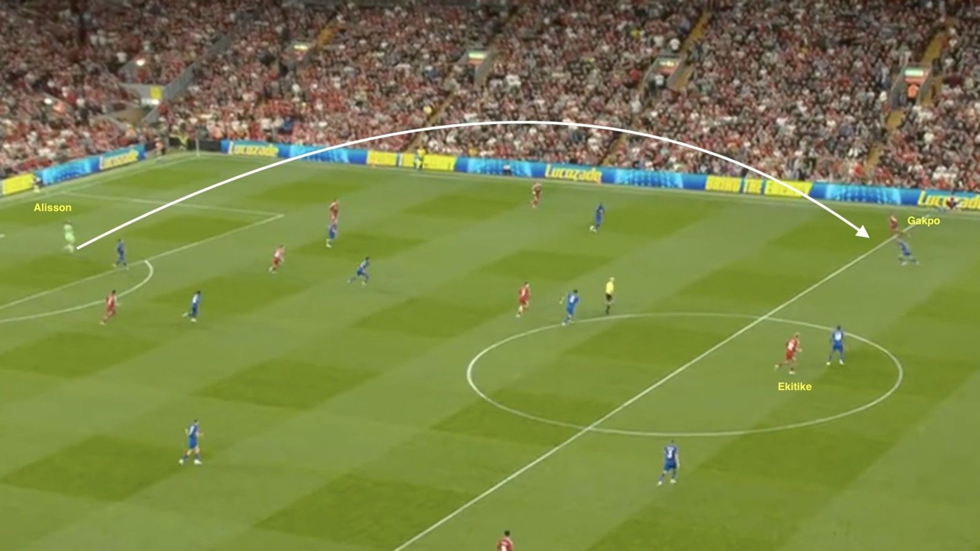 This piece of interplay from an Alisson clearance was superb to watch (below)