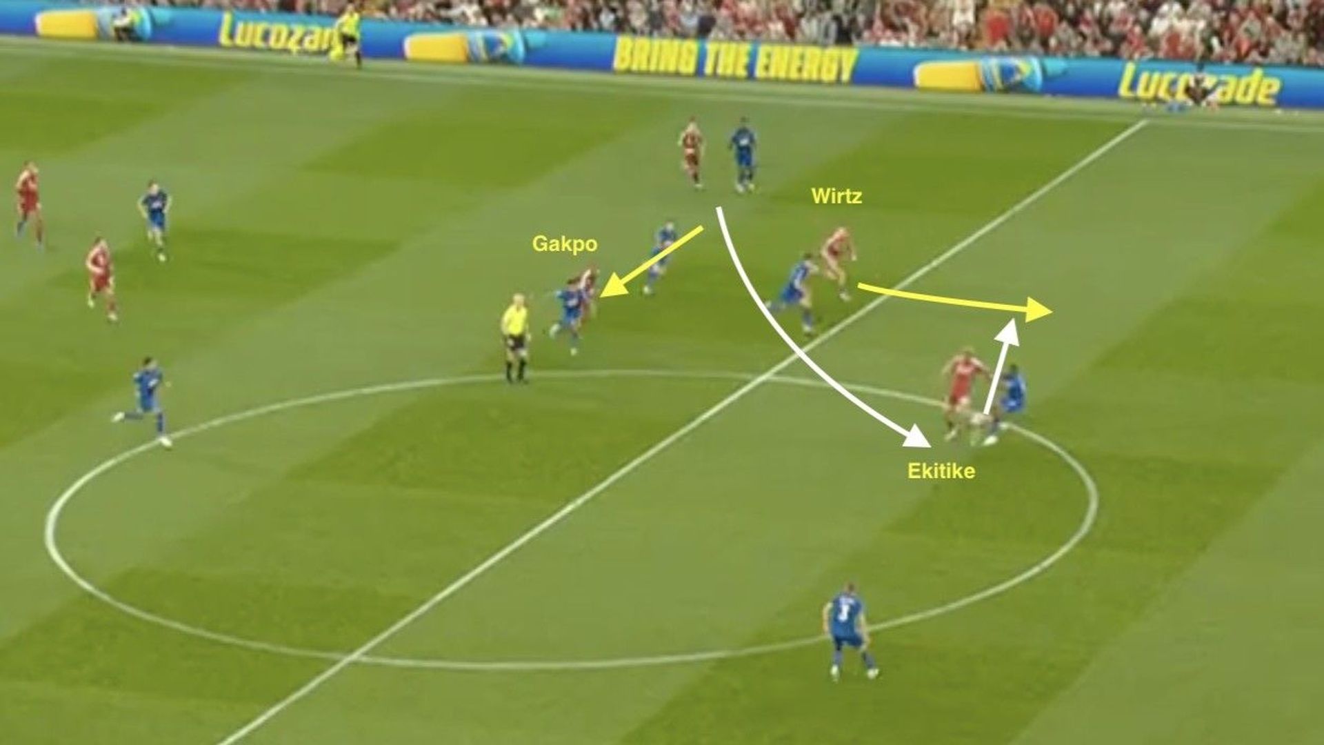Back-heeling a gorgeous pass into the path of Wirtz who made an intelligent run from deep.