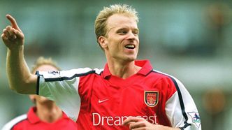 Cadre photo A4 dédicacé de Dennis Bergkamp Arsenal 30,5 x 20
