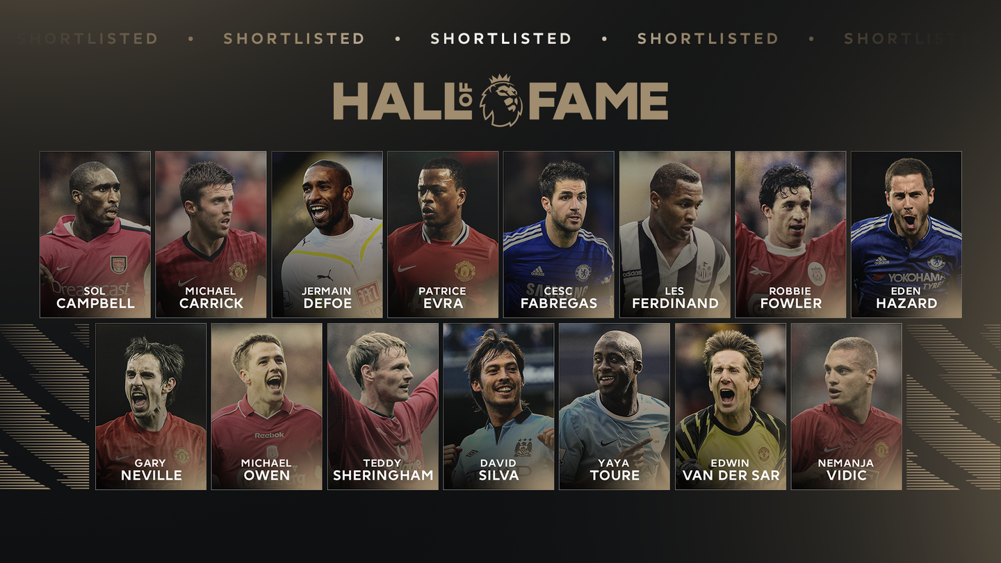 Premier League Hall of Fame All Nominees