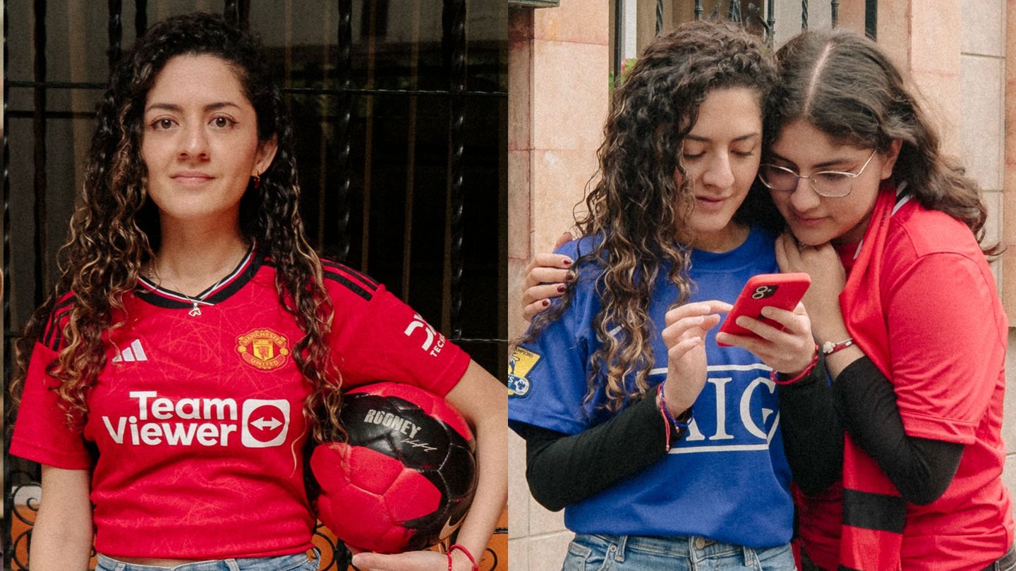 Aldeni and Man Utd supporting friend