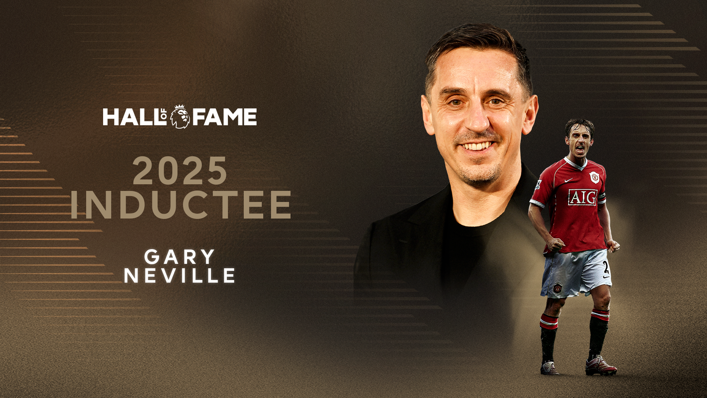 2025 Premier League Hall of Fame inductee Gary Neville