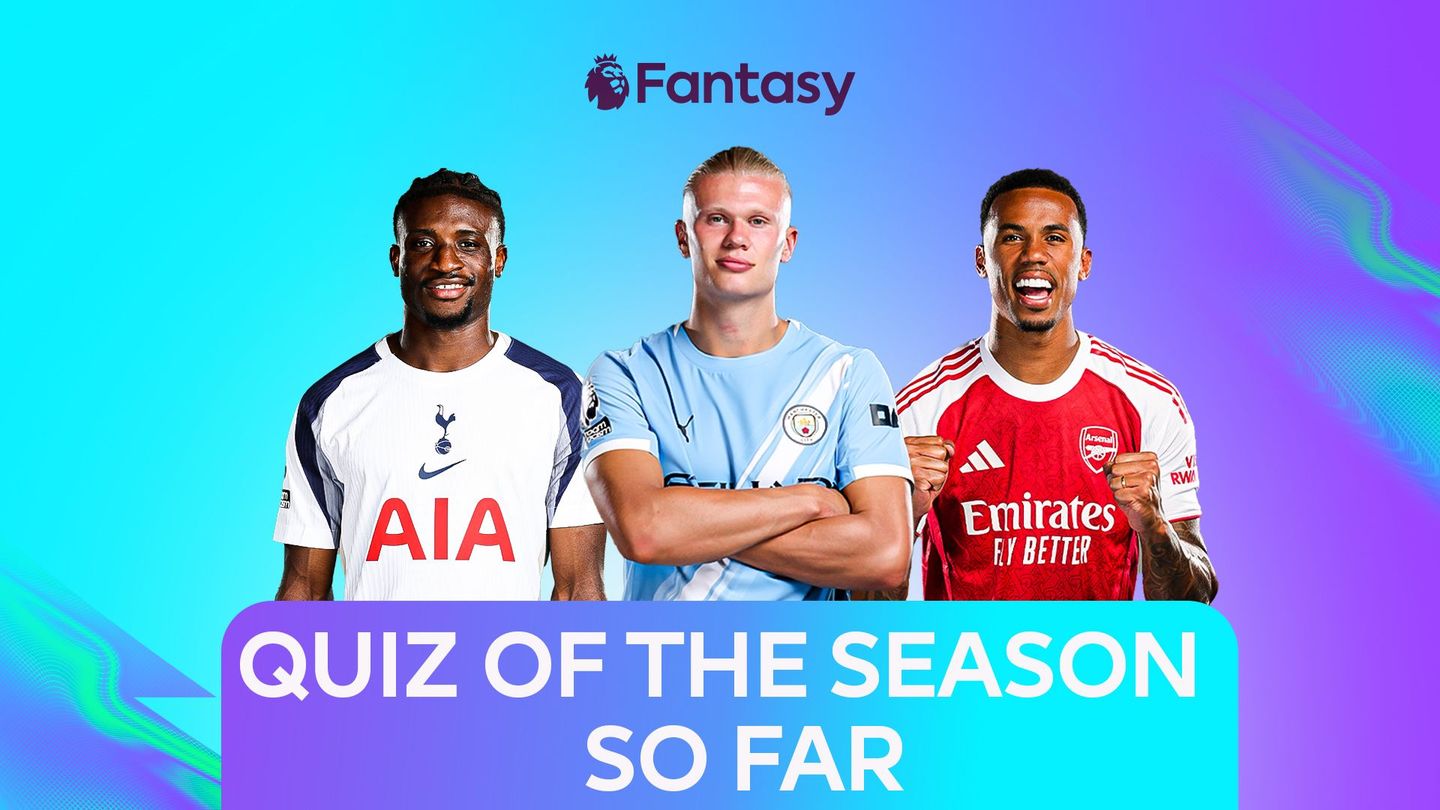 A composite of Mohammed Kudus, Erling Haaland and Gabriel on an FPL background