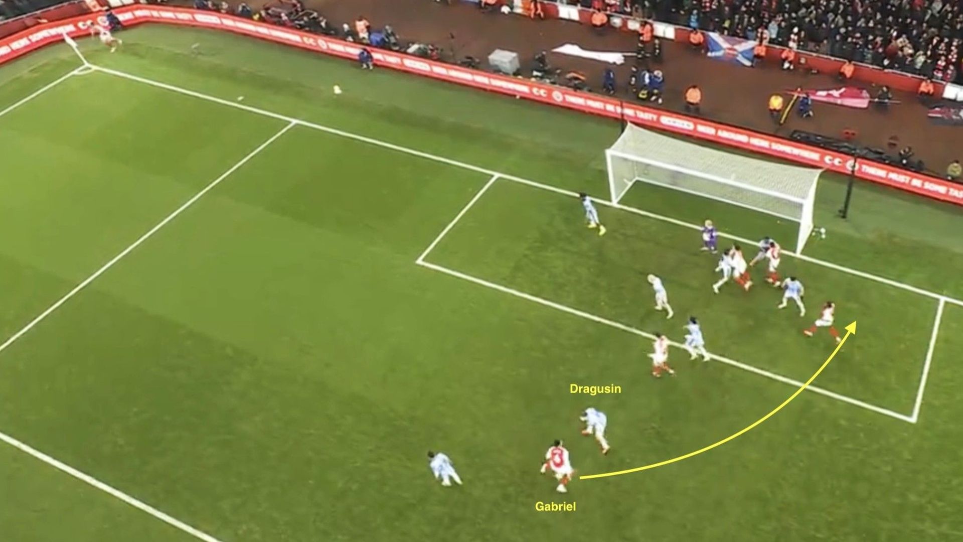 Gabriel goal v Spurs