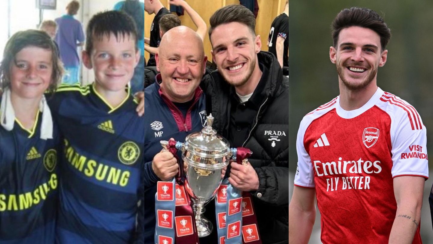 Declan Rice through the years from boy to man